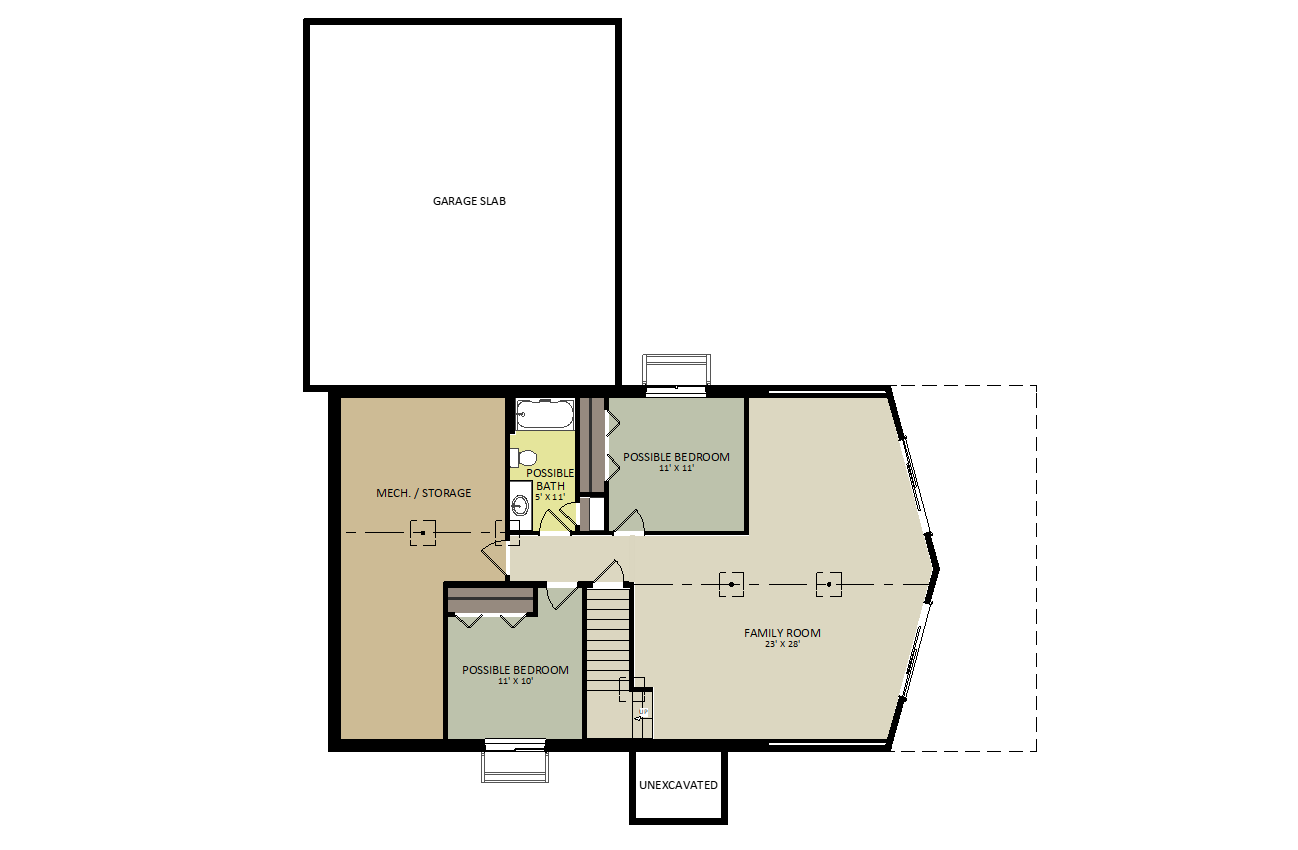 KeystoneLower Level Floor Plan